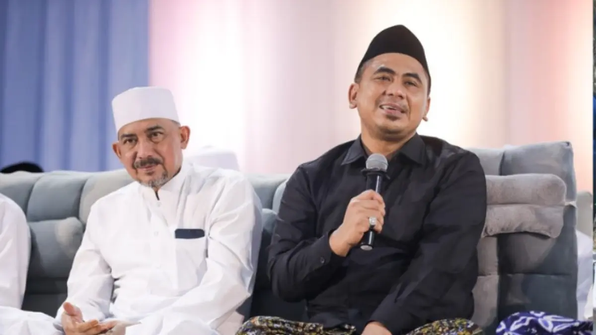Pengajian Selapanan dan Haul ke 7 KH Maimoen Zubair di Pondok Pesantren Nashrul Ummah, Mejobo, Kudus, Sabtu malam, 23 Mei 2026.