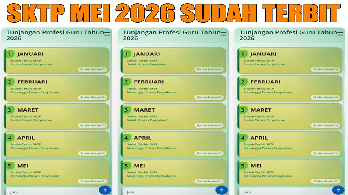 SKTP Mei 2026 Terbit: Alur Proses Pencairan TPG Bulanan Guru