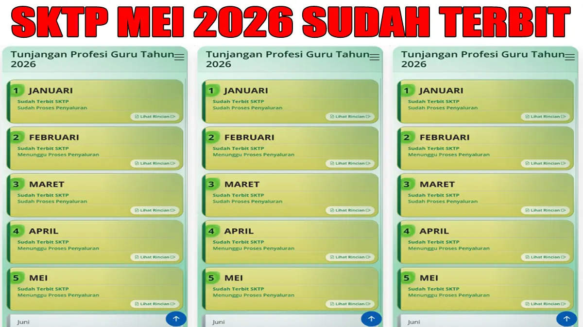 SKTP Mei 2026 Terbit: Tahapan-tahapan Pencairan TPG Bulanan Guru
