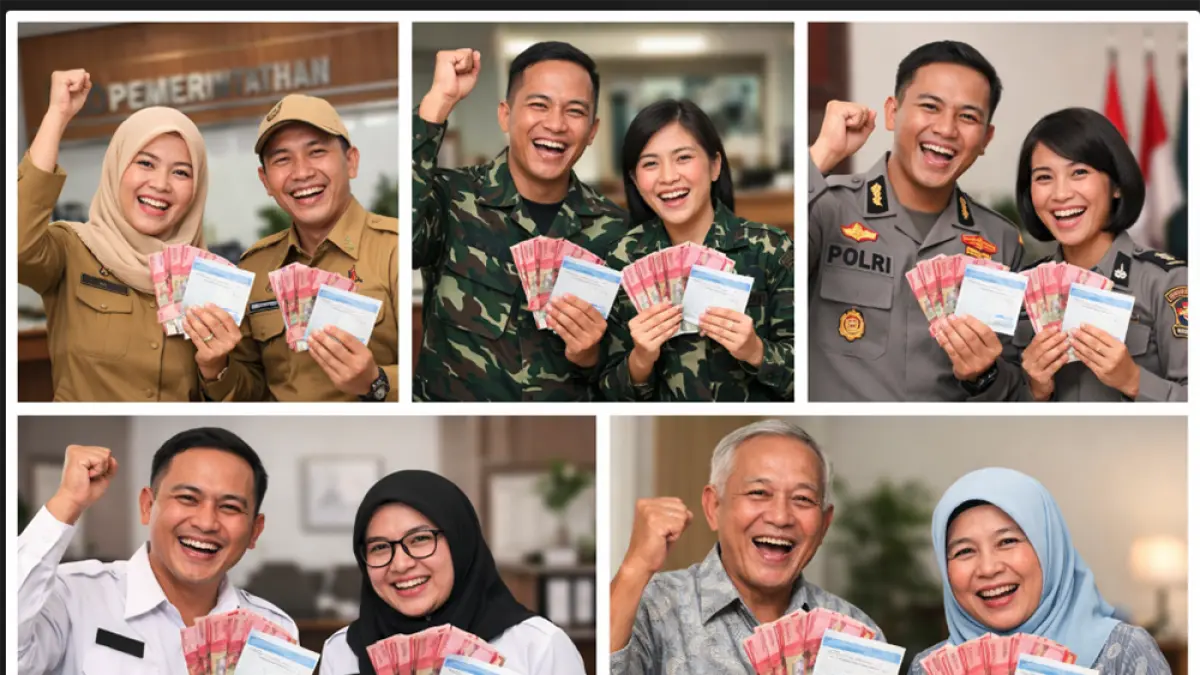 Target Pencairan Gaji ke 13 Tahun 2026 untuk PNS, PPPK, TNI, Polri, Pensiunan dan Pejabat Negara
