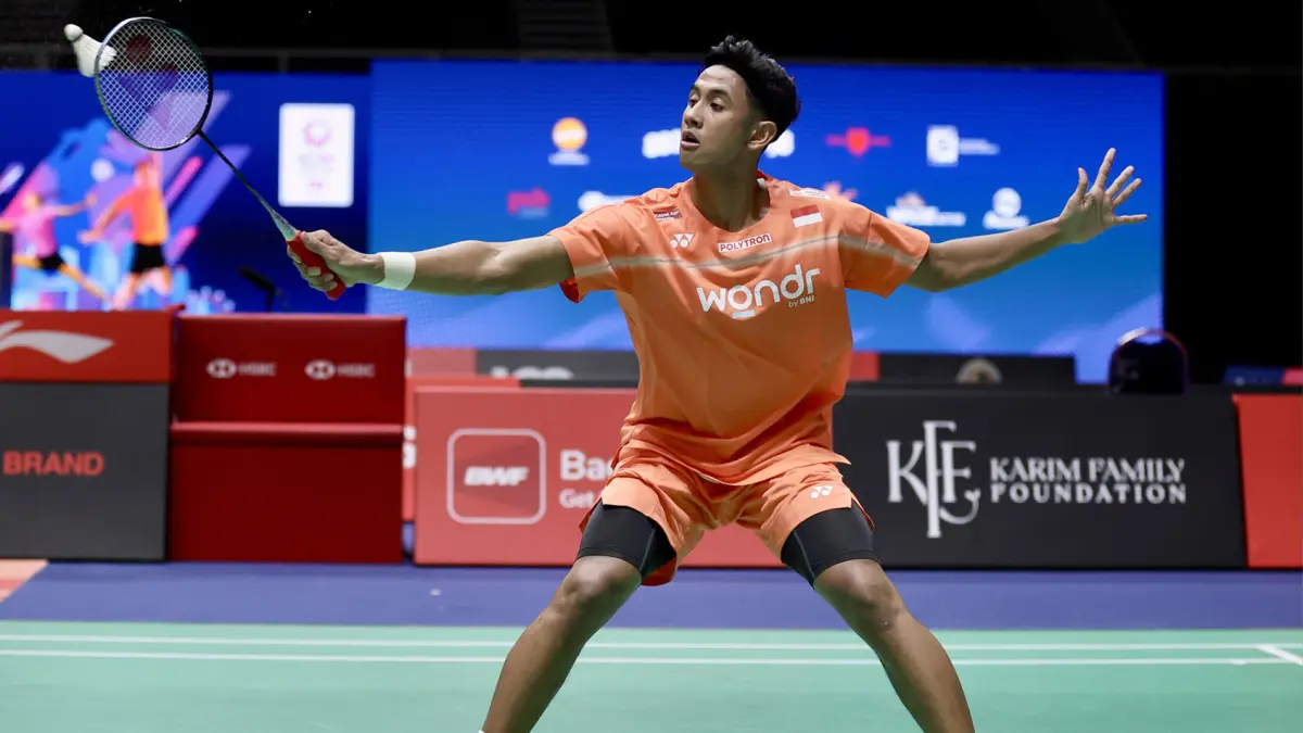 Alwi Farhan lolos ke babak semifinal Singapore Open 2026 usai mengalahkan Kodai Naraoke dua gim langsung 21-12, 21-17.