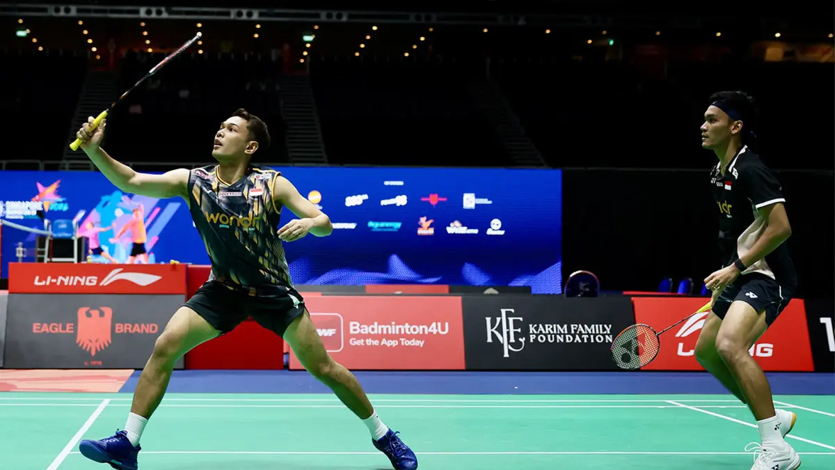 Fajar Alfian/Muhammad Shohibul Fikri melaju ke babak semifinal Singapore Open 2026 setelah menang rubber game 21-18, 10-21, 21-14 atas Goh Sze Fei/Nur Izzuddin.