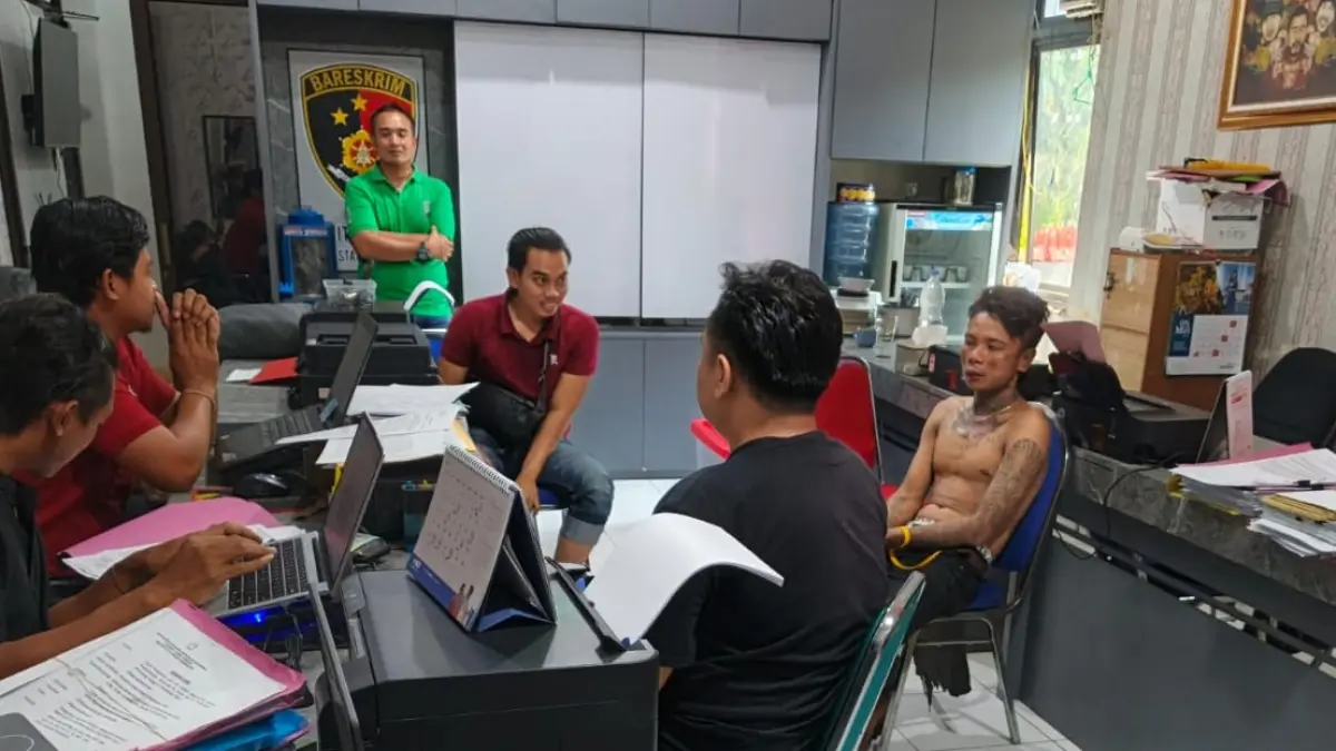 Tersangka HB, warga Tembalang yang berhasil diamankan karena gagal membawa motor korban saat melakukan aksi begal di Kota Semarang 