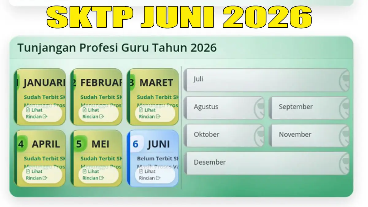 Cara Cek SKTP Juni 2026 Guru Terbit di Info GTK 2026
