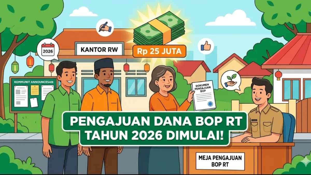 Ilustrasi pengajuan dana BOP RT Rp 25 Juta, bisa mulai dilakukan oleh pengurus RT