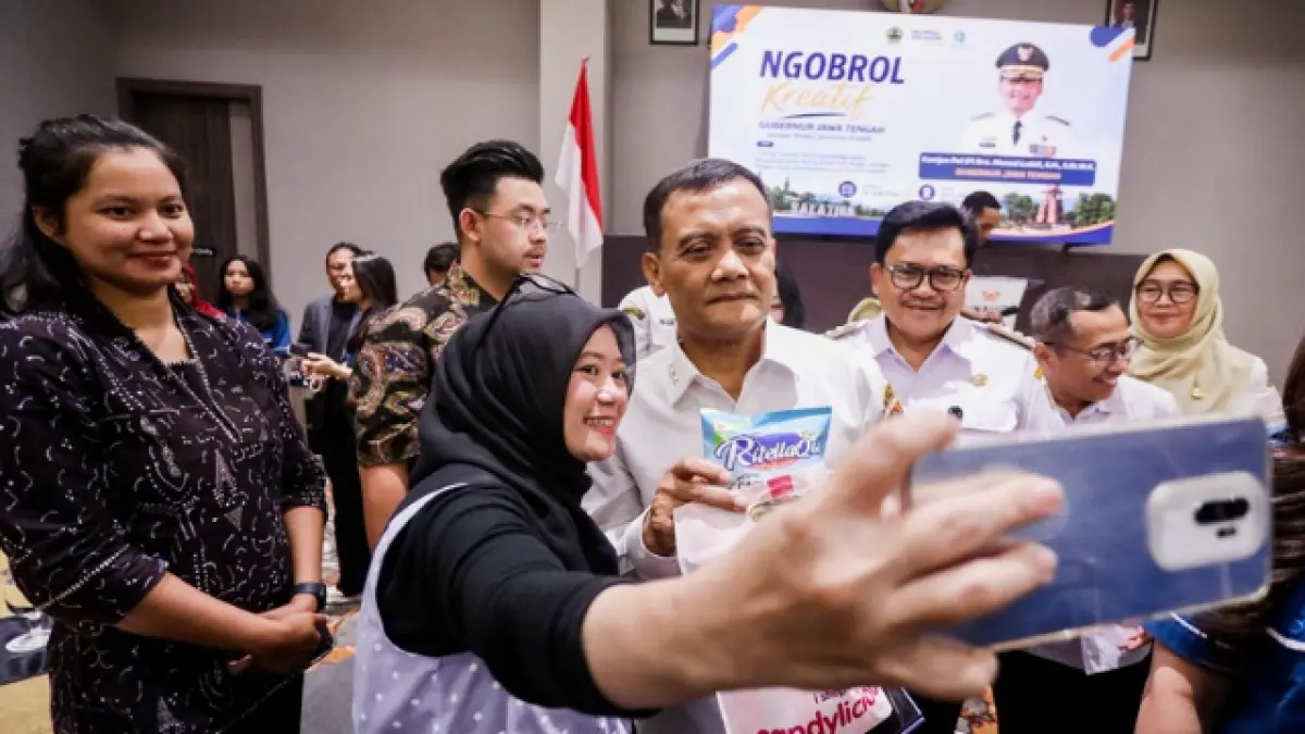 Ngobrol Kreatif Gubernur Jawa Tengah bersama Pelaku Ekonomi Kreatif yang digelar di Hotel Wahid Prime, Rabu (10/6/2026).