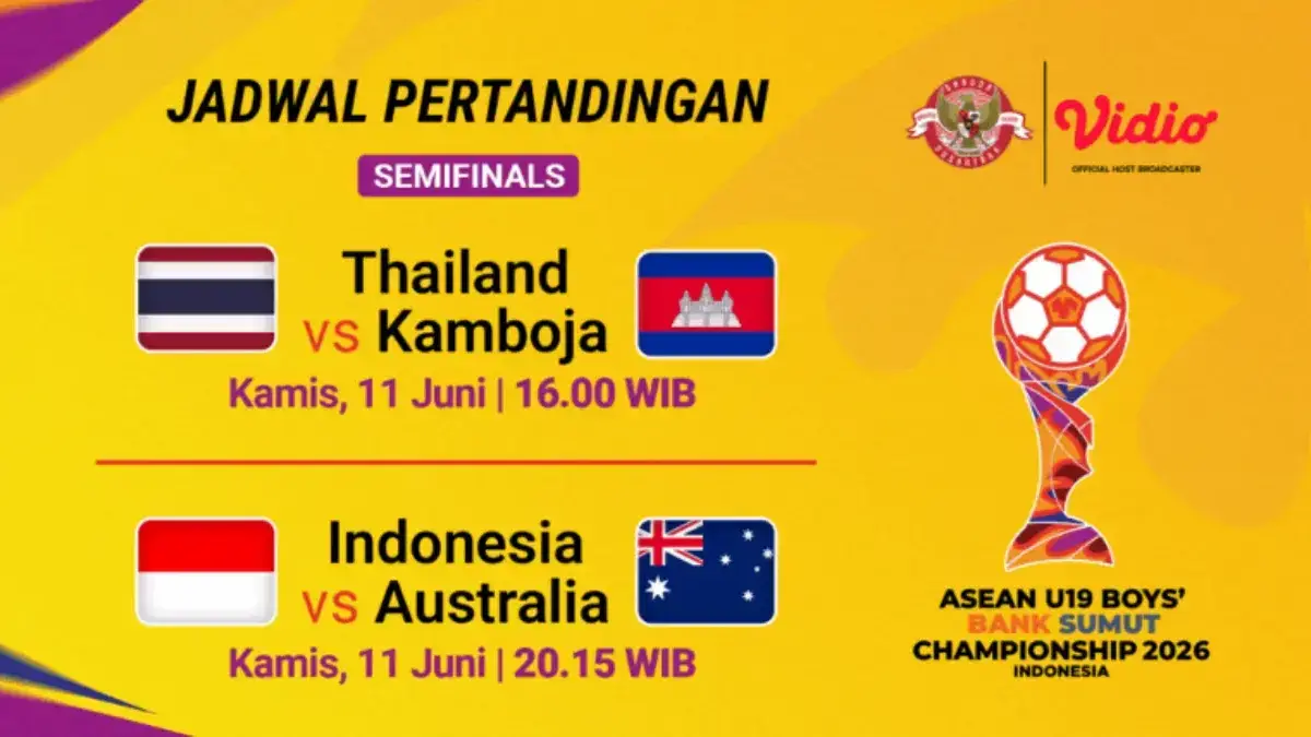 semifinal Piala AFF U19 2026 yang berlangsung pada Kamis, 11 Juni 2026