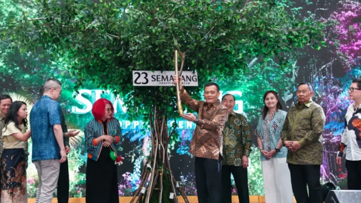 peresmian 23 Semarang Shopping Center dan groundbreaking Hyatt Place oleh Gubernur Jawa Tengah Ahmad Luthfi di kawasan Pearl of Java (POJ) City, Semarang, Sabtu (13/6/2026).