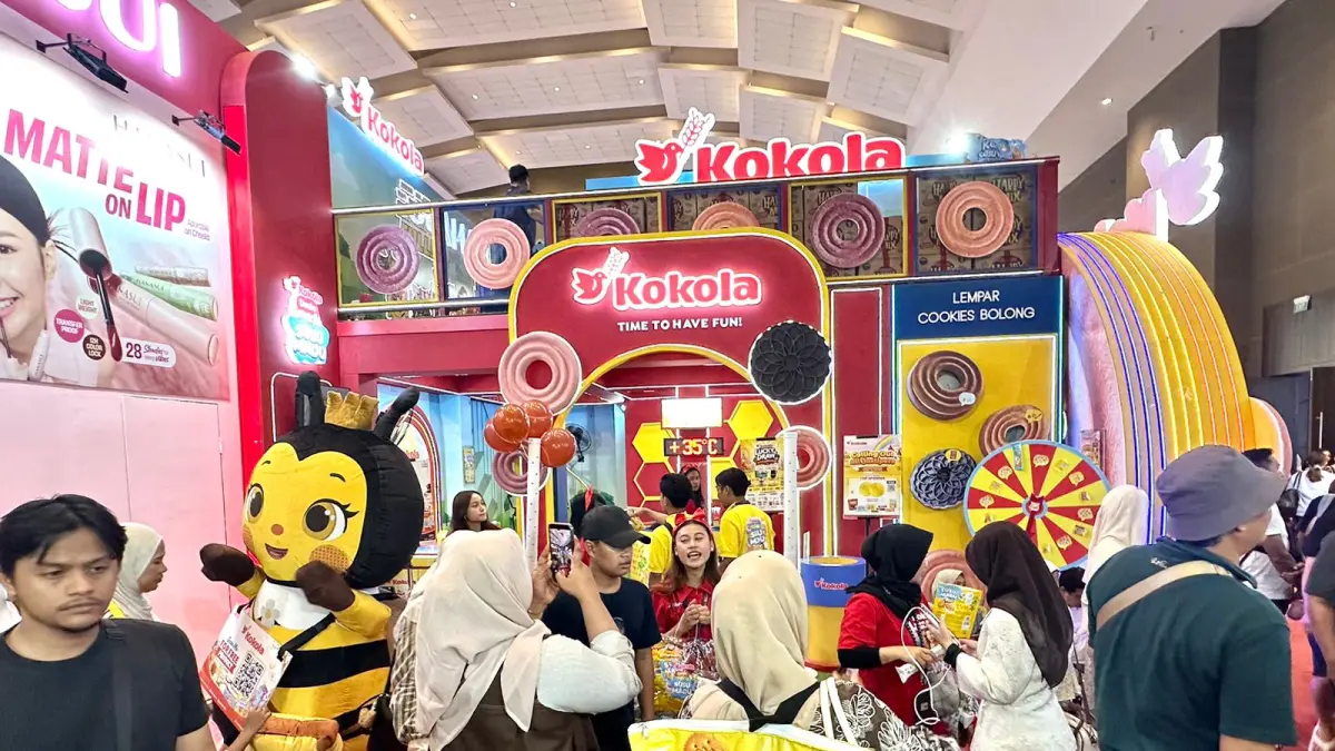 Brand biskuit global asli Indonesia, Kokola, resmi hadir menyapa masyarakat dalam ajang bergengsi Jakarta Fair Kemayoran (JFK) 2026.