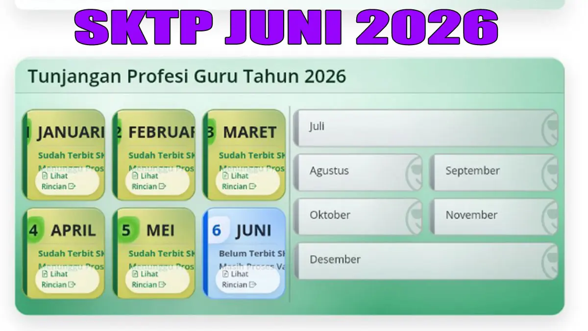 Info GTK 2026 Mulai Validasi SKTP Juni 2026 Berikut 7 Data Guru yang Perlu Diperhatikan
