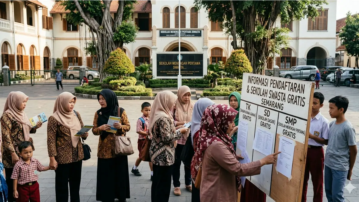 133 Sekolah Swasta Gratis di Semarang Mulai TK, SD, SMP di Semarang untuk SPMB
