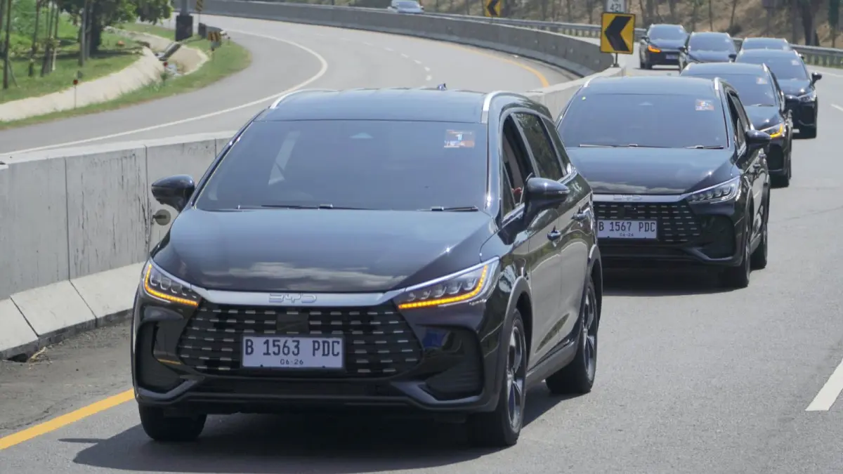 Test Drive BYD M 6 di Semarang, Senin (15/6/2026).&nbsp;