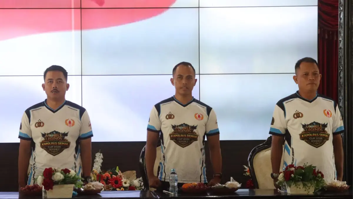 Turnamen mobile legends Kapolres Demak Cup berlangsung di Pendopo. (Wahibpribadi)