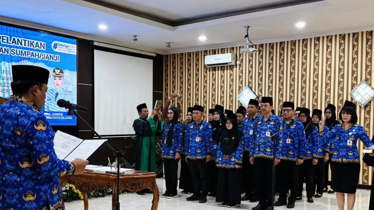 Pelantikan pejabat di BKPSDM 