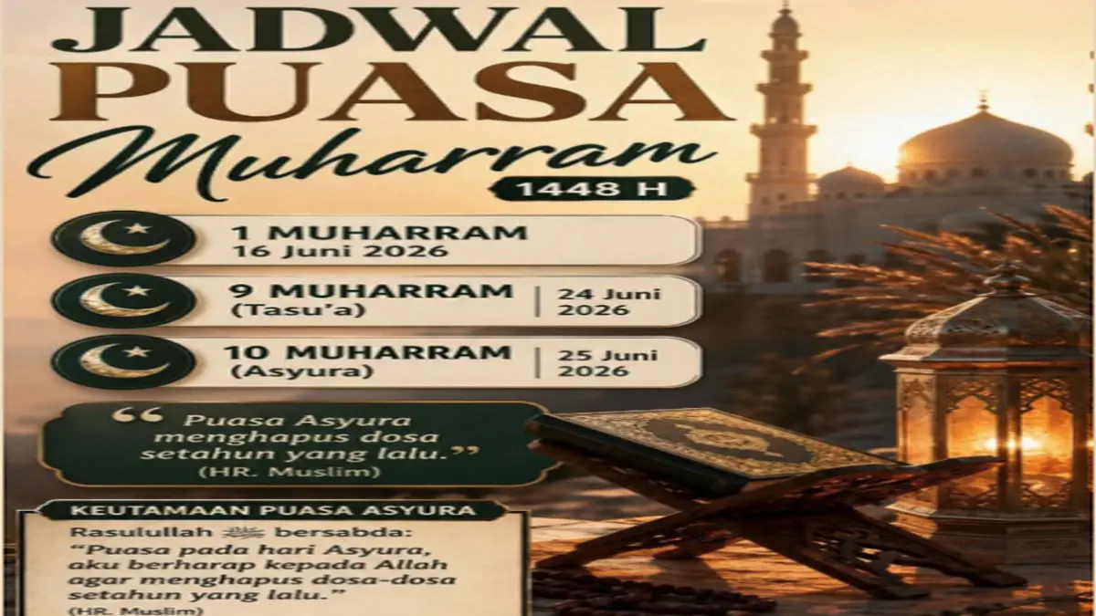 Niat Puasa Muharram Tasua dan Asyura, Ayyamul Bidh 2026 Lengkap Arab, Latin, dan Artinya Sekaligus Puasa Qadha Ramadan