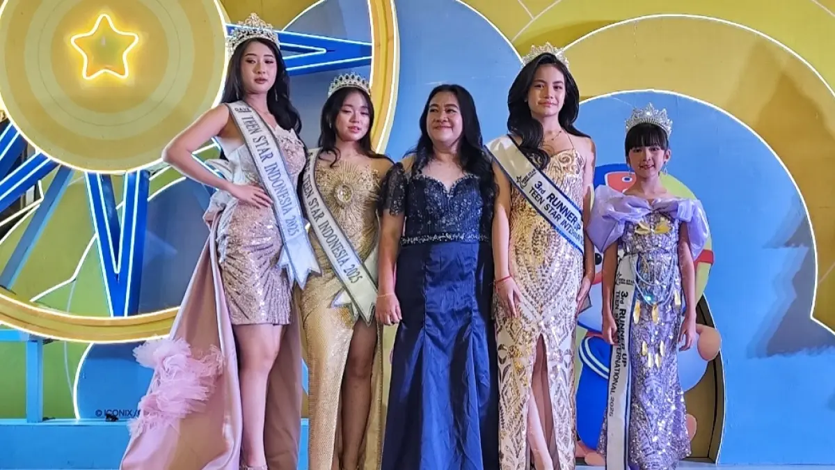 Michelle Alba dari Klaten dan Sydney Queen Chai didampingi Davina saat kegiatan di Semarang 