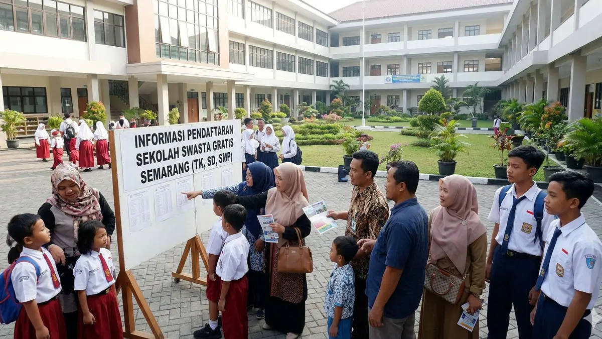 133 Sekolah Swasta Gratis di Semarang Solusi Bagi Siswa yang Tidak Diterima di SPMB Sekolah Negeri
