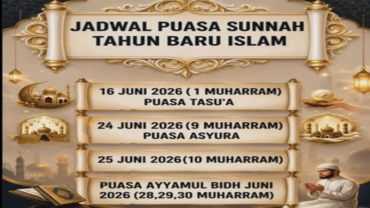 Jadwal Puasa Sunnah Muharram 2026: Tasu