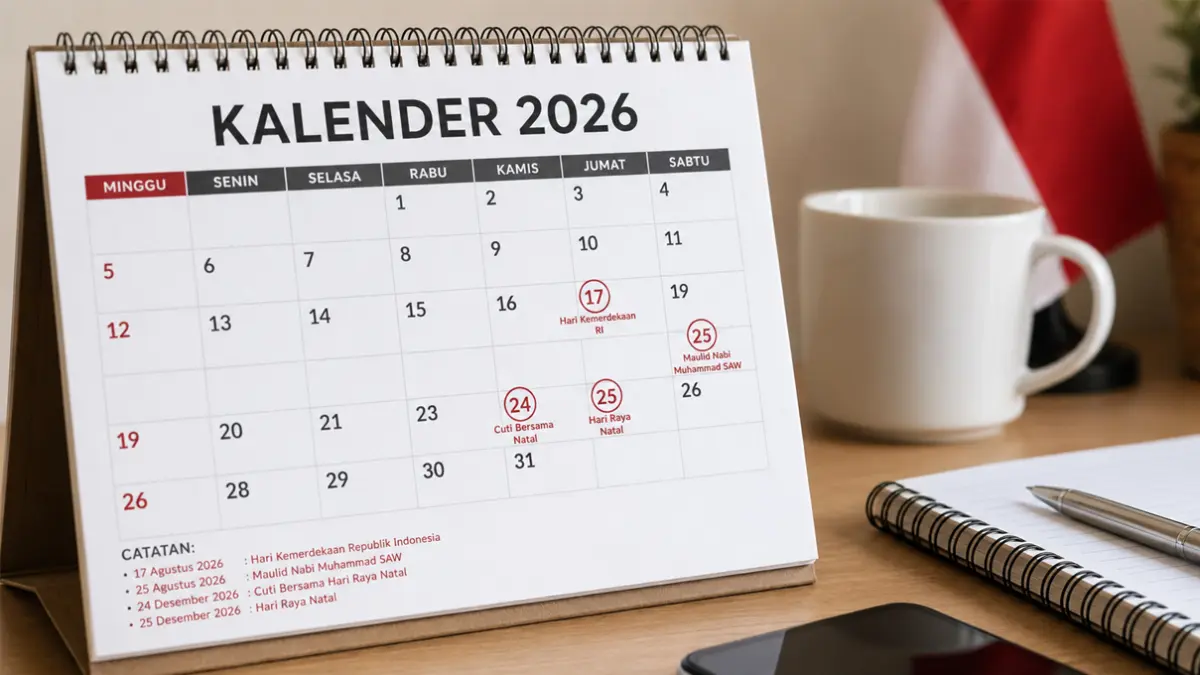 Update Kalender Libur Nasional 2026: Inilah Sisa Tanggal Merah, Cuti Bersama, dan Peluang Long Weekend Terakhir Tahun Ini
