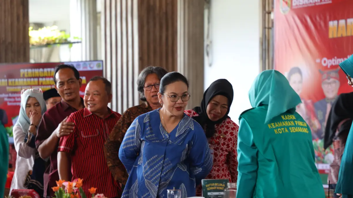 Wali Kota Semarang Agustina Wilujeng menghadiri Peringatan Hari Keamanan Pangan Sedunia Tingkat Kota Semarang Tahun 2026 di Hall Balai Kota Semarang, Selasa (23/6).