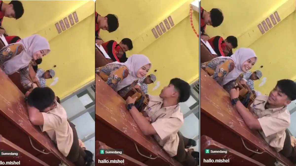 Guru Bangunkan Murid yang Tidur di Kelas, Komentar Netizen Bikin Ngakak