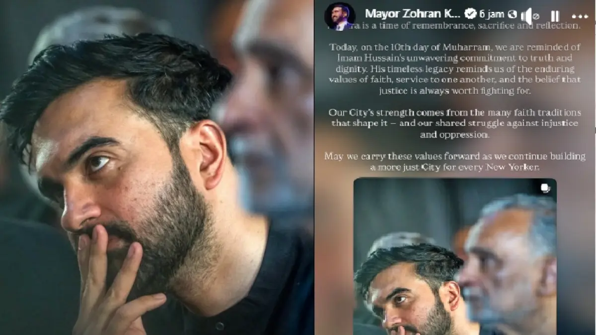 Wali Kota New York City, Zohran Mamdani, secara terbuka memperingati Hari Asyura