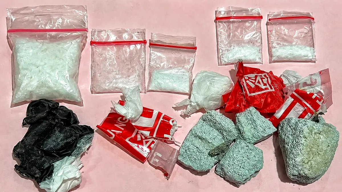 Barang bukti narkoba jenis sabu dari penangkapan dua tersangka di Solo Raya 