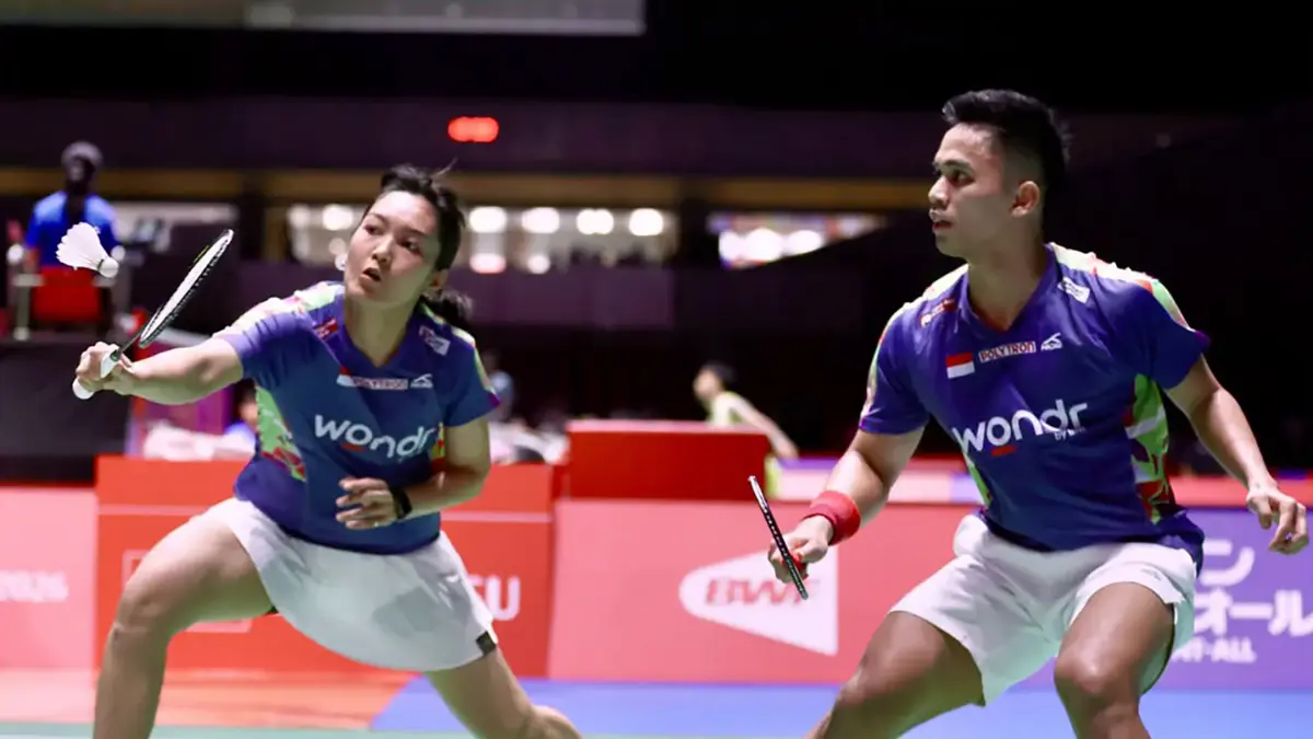 Amri Syahnawi/Nita Violina Marwah harus terhenti di babak pertama Japan Open 2026 usai kalah 18-21, 21-23 atas unggulan keenam Prancis, Thom Gicquel/Delphine Delrue.