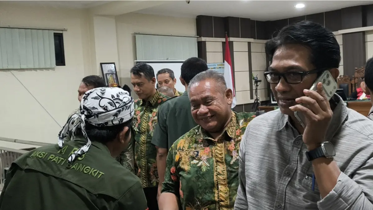 Delapan camat di Kabupaten Pati menjadi saksi sidang dugaan pemerasan perangkat desa Terdakwa Sudewo, Bupati Pati nonaktif di Pengadilan Tipikor Semarang, Rabu (15/7/2026). (IDA FADILAH/JAWA POS RADAR SEMARANG)