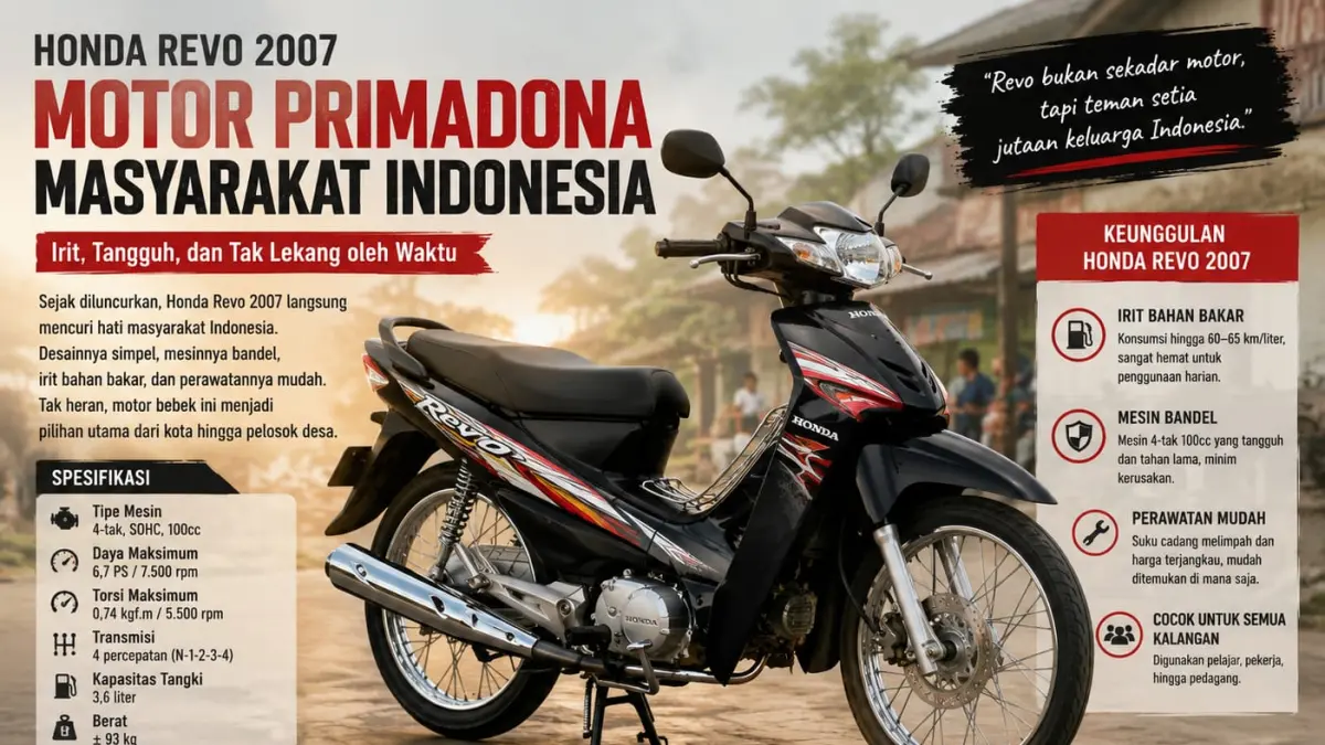Honda Revo, salah satu produk Honda yang masih diminati masyarakat sampai saat ini. (ai/Sulistiono)