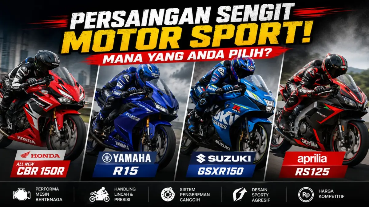 Persaingan ketat pasar motor sport kelas 150cc, membuat konsumen memiliki banyak pilihan. (ai/Sulistiono)