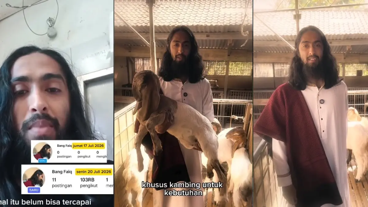 Fenomenal! Bang Faiq Raih 100 Ribu Followers Hanya dalam 4 Hari, Netizen Ramai Sebut "Pemersatu Umat" hingga "Anak Domba Allah"