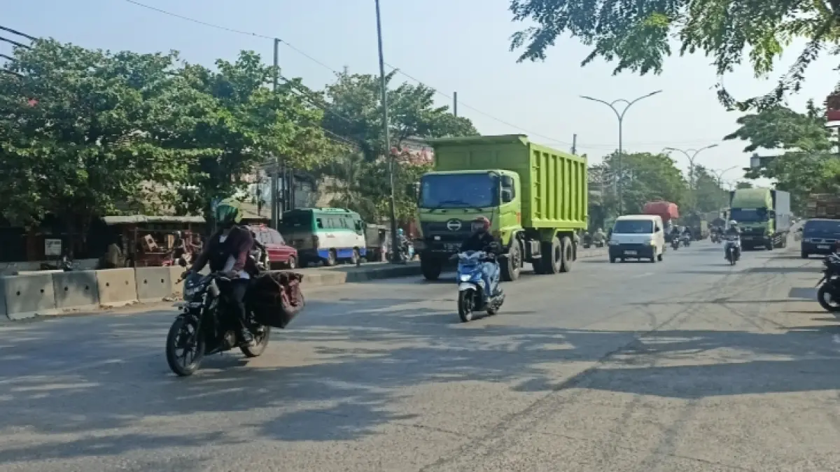 Dishub bakal memasang pita kejut karena Pasar Mangkang menjadi titik rawan kecelakaan 
