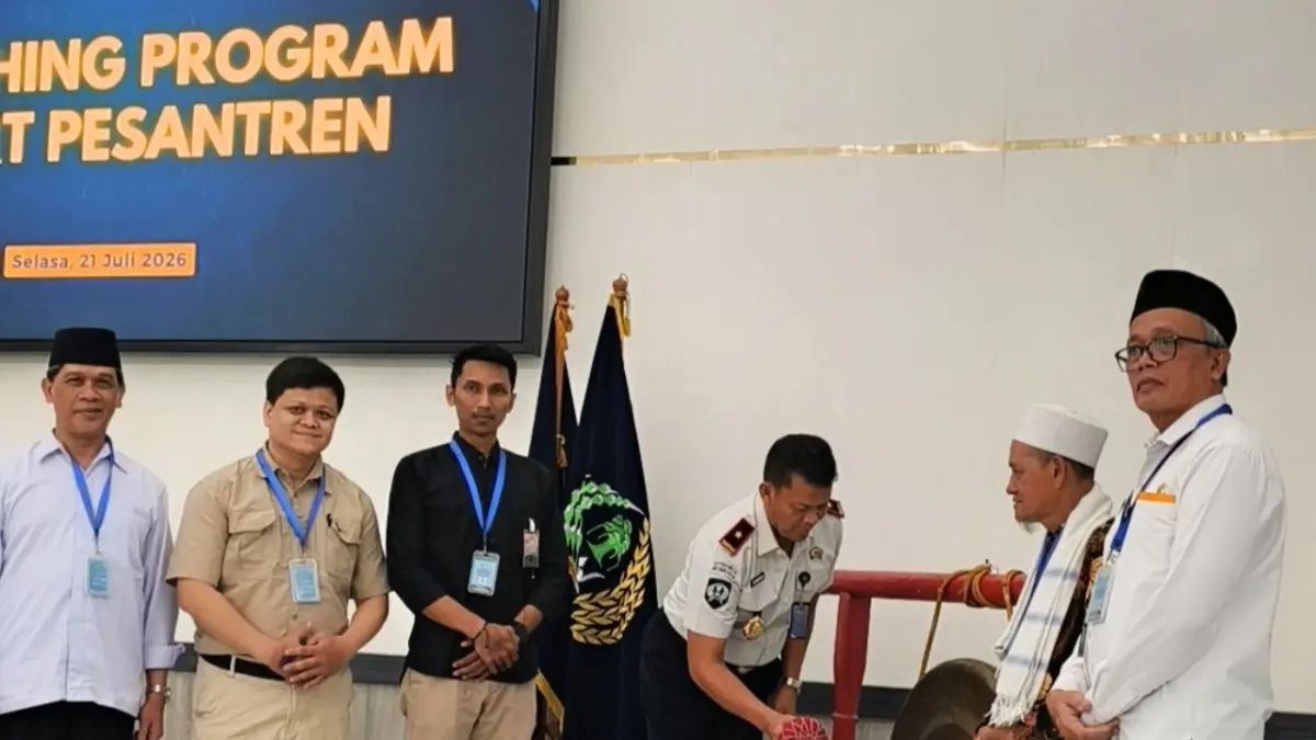Lapas Semarang meluncurkan Smart Pesantren bersama UIN Walisongo, Universitas Diponegoro (Undip), Kementerian Agama, serta sejumlah rumah ibadah, Selasa (21/7/2026). (IDA FADILAH/JAWA POS RADAR SEMARANG)