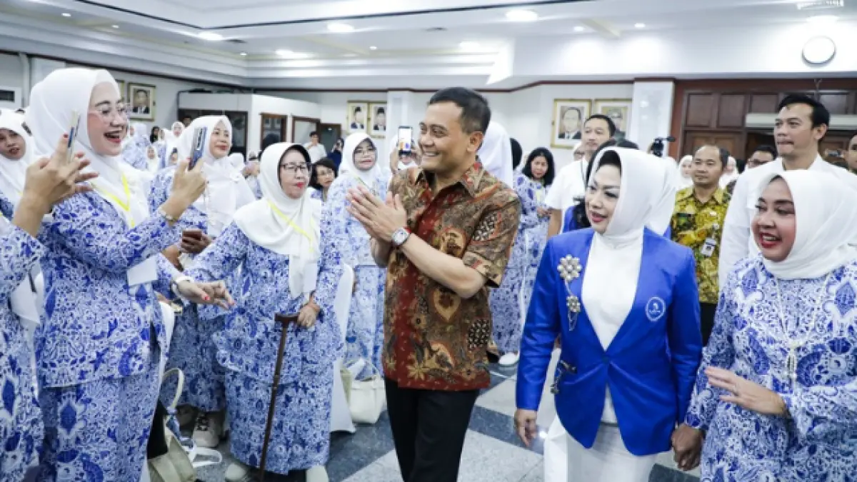 Gubernur Ahmad Luthfi menghadiri Pengukuhan Dewan Pengurus Daerah (DPD) Iwapi Jawa Tengah periode 2026–2031 di Gedung Gradhika Bhakti Praja, Semarang, Jumat 24 Juli 2026.&nbsp;