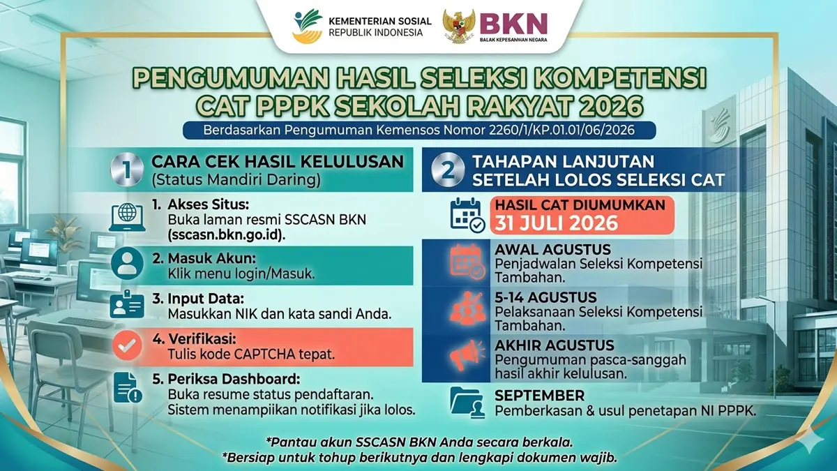 Jangan Lengah! Ini Jadwal Terbaru Seleksi Lanjutan Setelah Lolos CAT PPPK 2026
