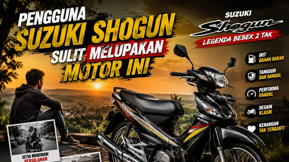 Nostalgia Mantan Pemilik Suzuki Shogun, motor bebek paling responsif di kelasnya. (ai/Sulistiono)
