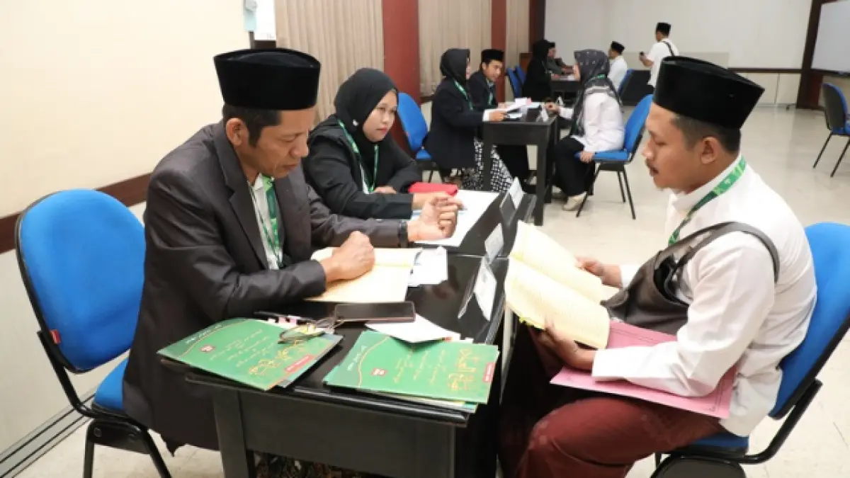 Tahapan wawancara beasiswa santri berlangsung di komplek kantor Badan Pengembangan Sumber Daya Manusia (BPSDMP) Provinsi Jawa Tengah