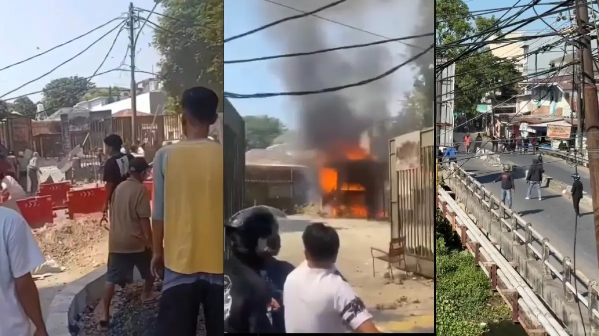 Bentrokan antarkelompok terjadi di Jalan Tambak, Menteng, Jakarta Pusat pada Minggu, 26 Juli 2026 malam. Peristiwa ini mengakibatkan satu orang tewas dan satu orang lainnya dalam kondisi kritis. (Kolase X)