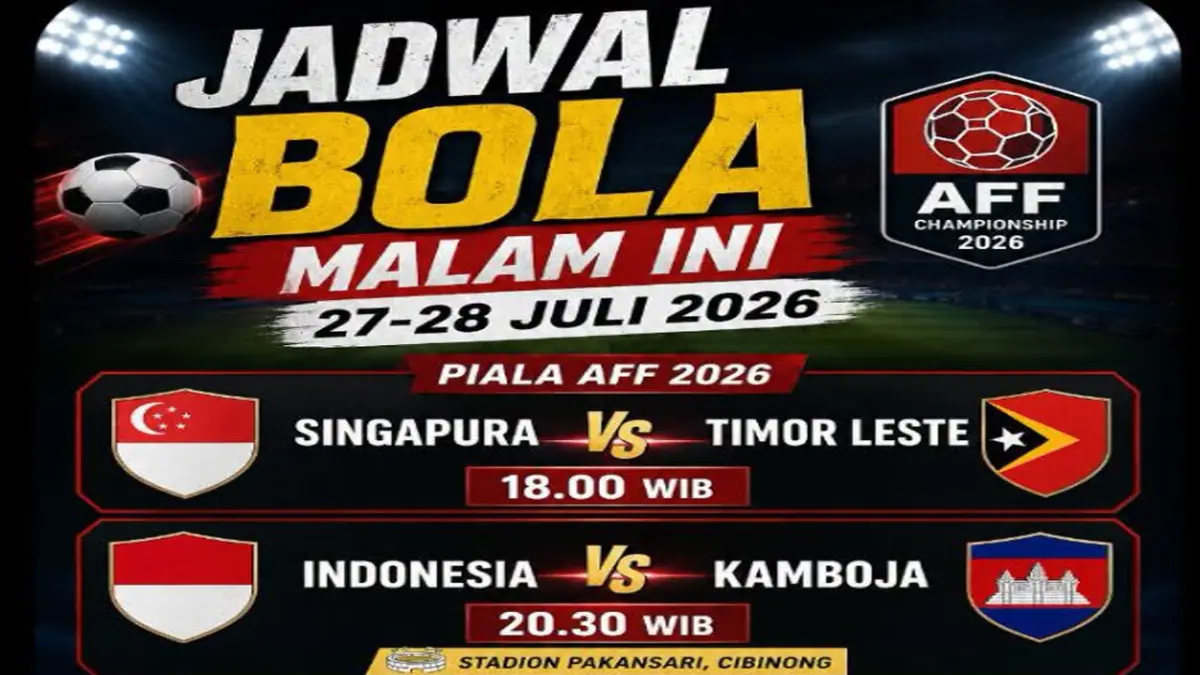 Indonesia vs Kamboja Malam Ini di Piala AFF 2026,