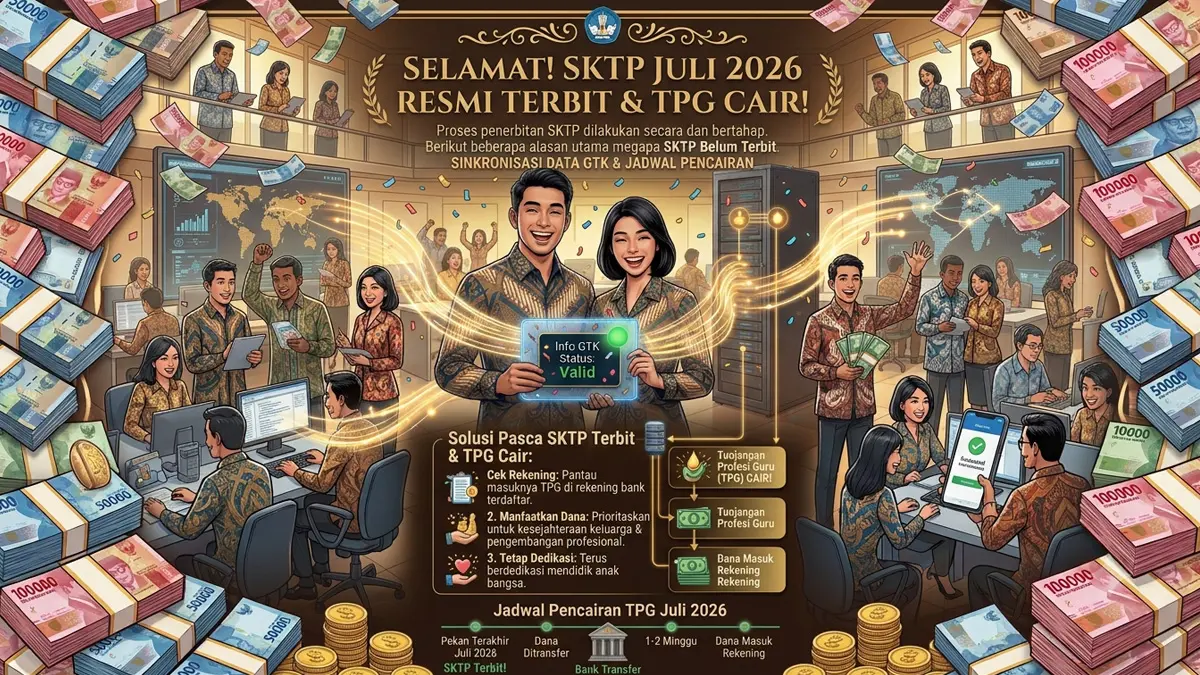 Info GTK Juli 2026: SKTP Belum Terbit? Ternyata Ini Penyebab dan Jadwal Cair Tunjangan Profesi Guru Terbaru!
