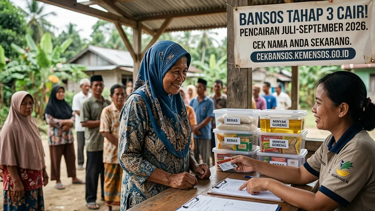 Bansos Juli 2026 Tahap 3 Cair Hari Ini, Cek Mudah Nama Penerima PKH dan BPNT Lewat HP
