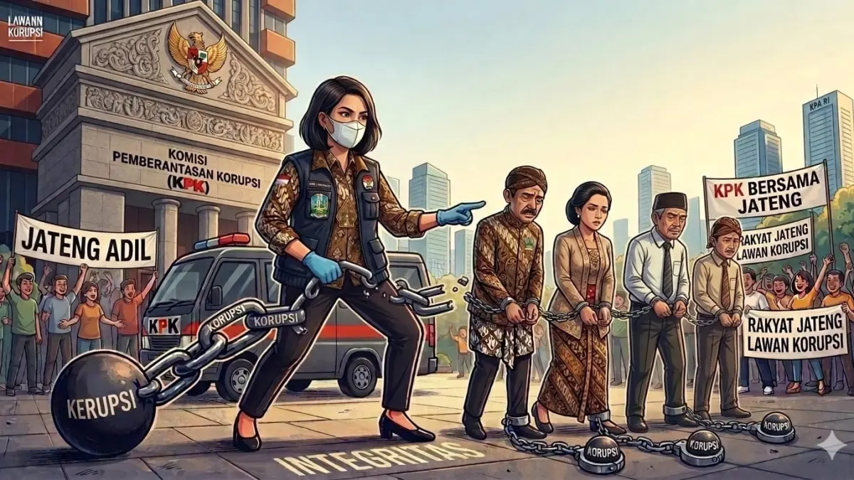 Ilustrasi korupsi di Jateng 