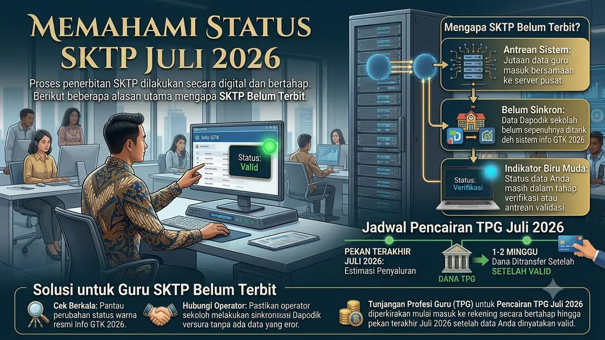 SKTP JULI BELUM TERBIT