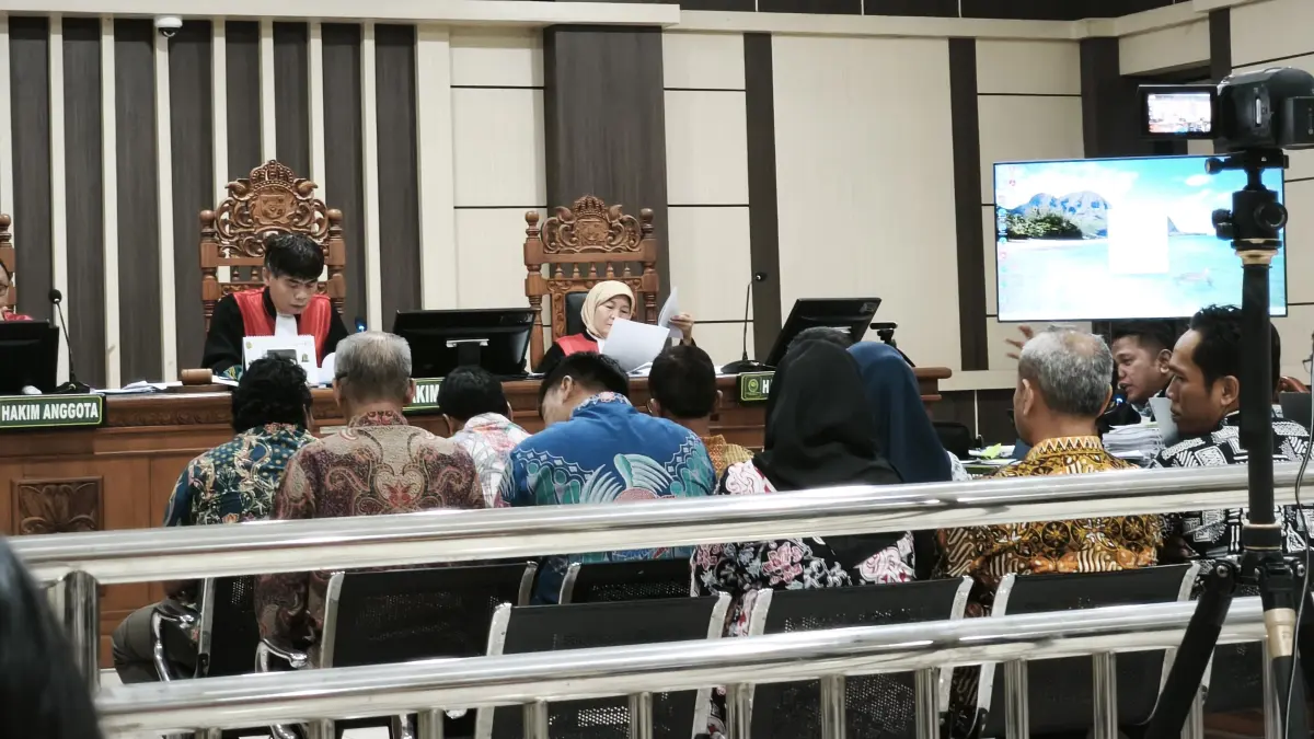 11 OPD Pemkab Pekalongan saat menjadi saksi pada sidang dugaan korupsi pemenangan pengadaan outsourcing terdakwa Fadia Arafiq di Pengadilan Tipikor Semarang, Kamis (30/7/2026).
