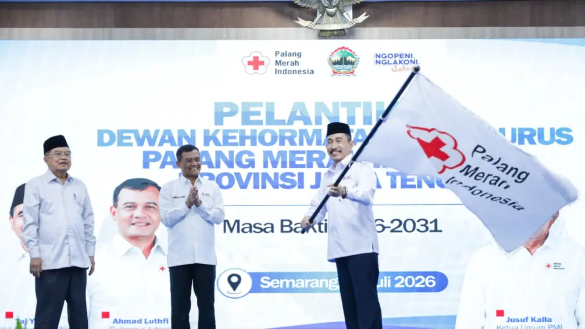 Ahmad Luthfi hadir dalam pelantikan kepengurusan PMI Provinsi Jawa Tengah masa bakti 2026–2031