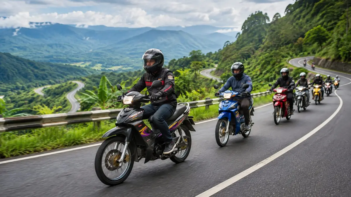 Ilustrasi: Meski usianya boleh dibilang sudah tidak muda lagi, namun dengan perawatan teratur, Yamaha Vega masih cukup mumpuni untuk diajak touring jarak jauh. (ai/Sulistiono)