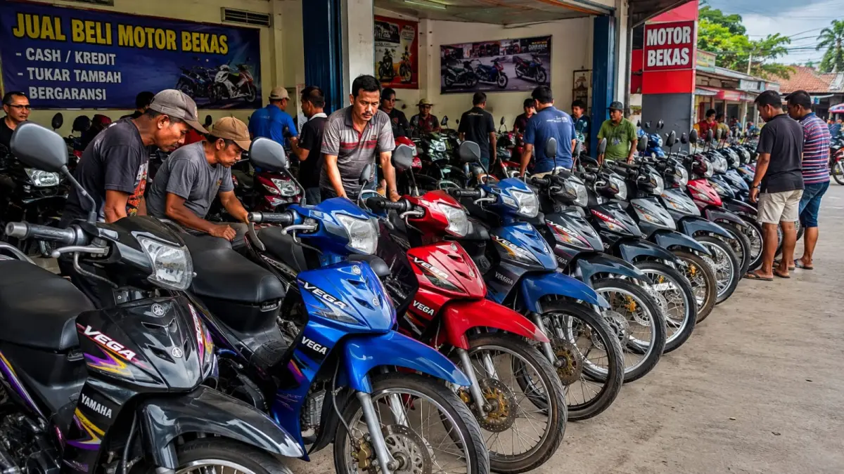 Ilustrasi: Meski usianya terbilang sudah uzur, namun Yamaha Vega bekas masih banyak diburu di 2026. (ai/Sulistiono)