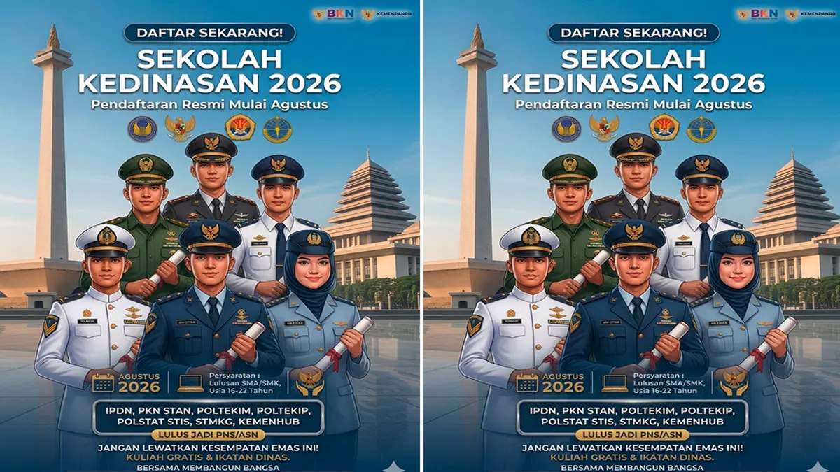 Peluang Lulusan SMA Jadi ASN: Pendaftaran Sekolah Kedinasan 2026 Dibuka, Ini Cara Daftarnya!
