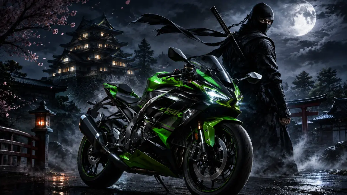Ilustrasi : Kawasaki membutuhkan sebuah nama yang mampu menggambarkan karakter motornya: cepat, lincah, presisi, dan penuh tenaga. Pilihan akhirnya jatuh pada nama "Ninja", (ai/Sulistiono)